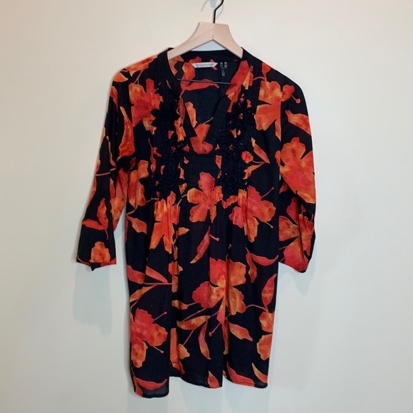 SOFT SURROUNDINGS hibiscus tunic - Picture 2 of 6